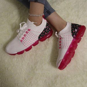 Not So Common Knit Floral Sneakers